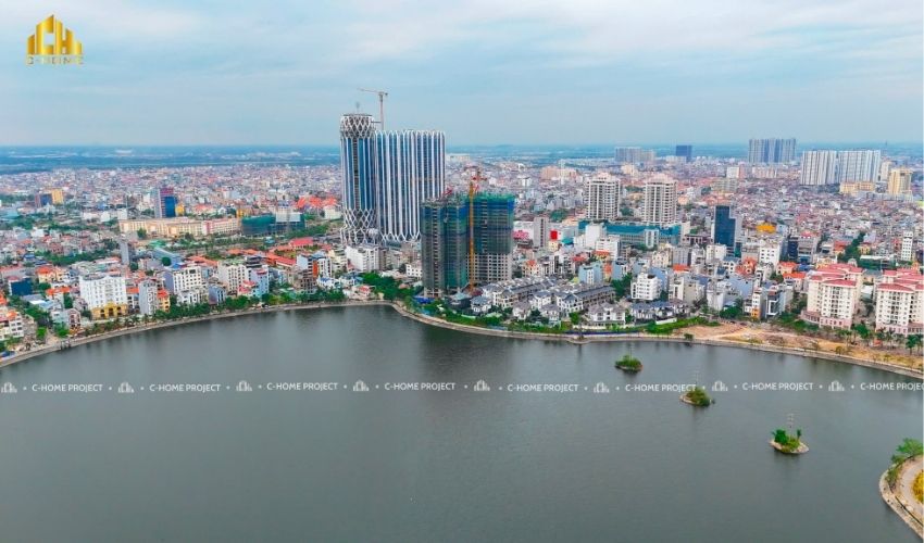 vị trí dự án lakeside garden