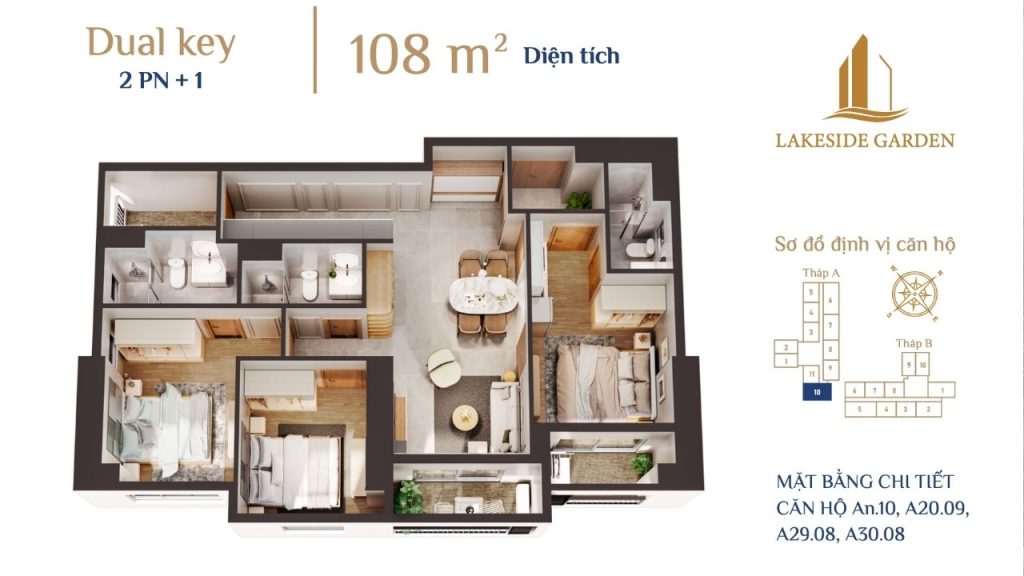 Chung-cu-lakeside-garden-51-1024x576 Thiết kế chi tiết căn khóa đôi 108m2 chung cư Lakeside Garden