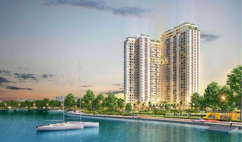 du an can ho lakeside garden mat ho phuong luu dang duoc san don